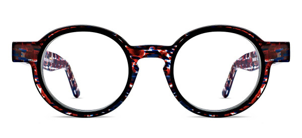 Thierry Lasry ENERGY Eyeglasses, Red Pattern & Black