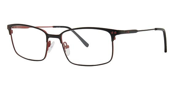 Elan 3428 Eyeglasses, Red/Black
