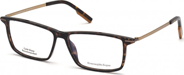 Ermenegildo Zegna EZ5204 Eyeglasses, 052 - Dark Havana / Shiny Pale Gold