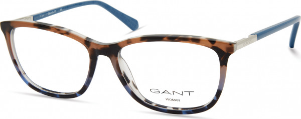 Gant GA4115 Eyeglasses, 055 - Havana/Gradient / Matte Light Blue