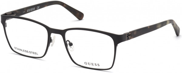 Guess GU50019 Eyeglasses, 002 - Matte Black