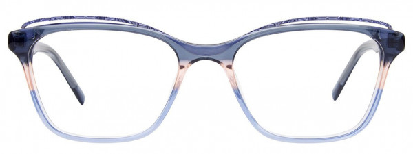 Takumi TK1172 Eyeglasses, 050 - Crystal Dark Blue & Salmon & Light Blue