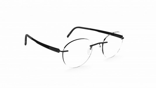 Silhouette Blend HC Eyeglasses, 9040 Pure Black