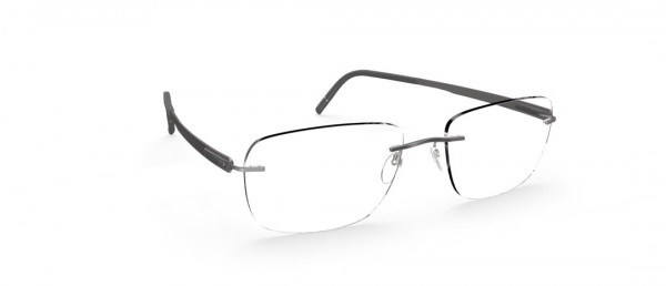 Silhouette Blend KS Eyeglasses, 6560 Smoky Black