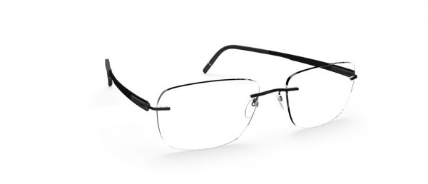 Silhouette Blend KS Eyeglasses, 9040 Pure Black