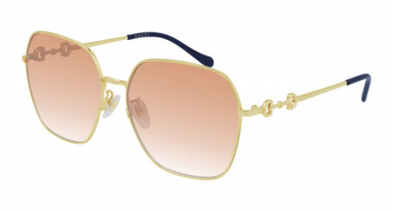 Gucci GG0882SA Sunglasses, 003 - GOLD with BROWN lenses