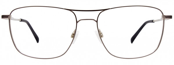 EasyClip EC579 Eyeglasses, 020 - Satin Steel & Matt Grey
