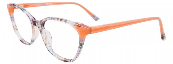 EasyClip EC556 Eyeglasses, 040 - Lt Coral & Crys Lt Grey Marb