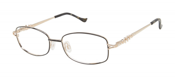 Tura R581 Eyeglasses, Black/Gold (BLK)
