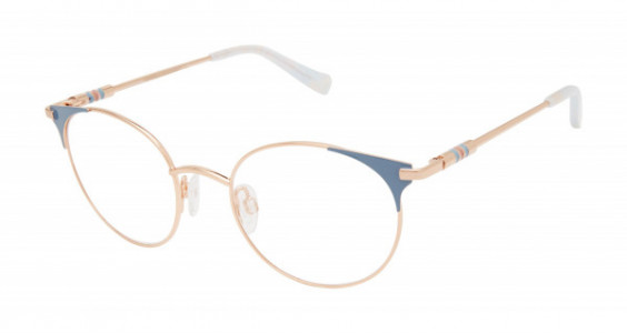 Tura by Lara Spencer LS135 Eyeglasses, Rose Gold / Blue (RGD)