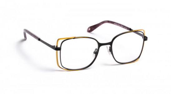 J.F. Rey PM074 Eyeglasses, SATIN BLACK/SHINY GOLD (0150)