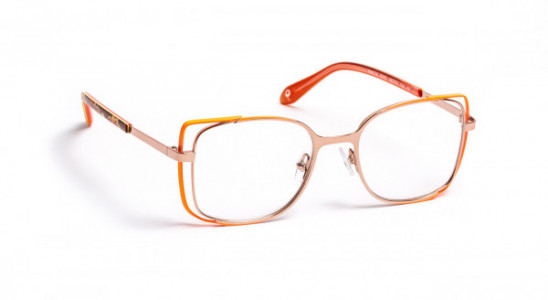 J.F. Rey PM074 Eyeglasses, SHINY PINK GOLD/NEON PINK (5565)