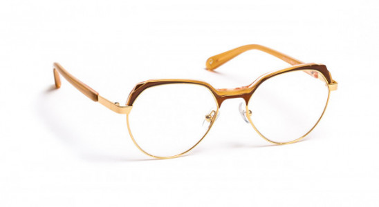 J.F. Rey PM072 Eyeglasses, PINK/BROWN/SHINY GOLD (1590)