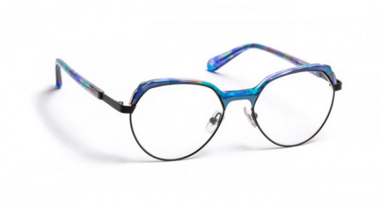 J.F. Rey PM072 Eyeglasses, FLOWER BLUE/BLUE/BLACK (2020)