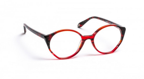 J.F. Rey PA078 Eyeglasses, RED/DEMI RED BLACK (0130)