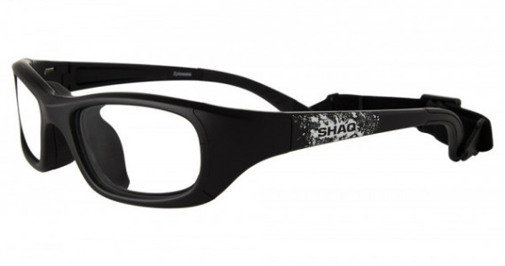 Shaquille O’Neal SHAQ EYE GEAR 102Z Eyeglasses, 174 BLK/WH SPLAT
