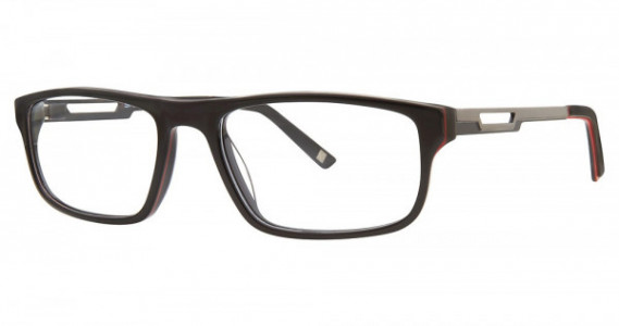 Shaquille O’Neal Shaquille O&#39;Neal 142Z Eyeglasses, 239 Black Red