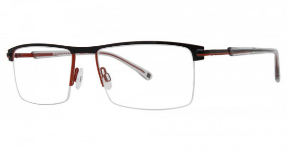 Shaquille O’Neal Shaquille O&#39;Neal 165M Eyeglasses, 239 Black/Red