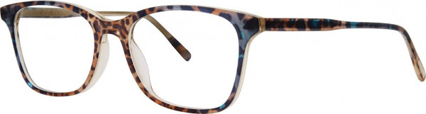 Vera Wang V579 Eyeglasses, Azure Cheetah