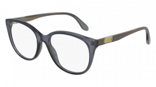 Gucci GG0791O Eyeglasses, 001 - GREY with TRANSPARENT lenses