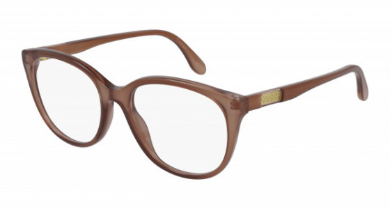 Gucci GG0791O Eyeglasses, 002 - BROWN with TRANSPARENT lenses