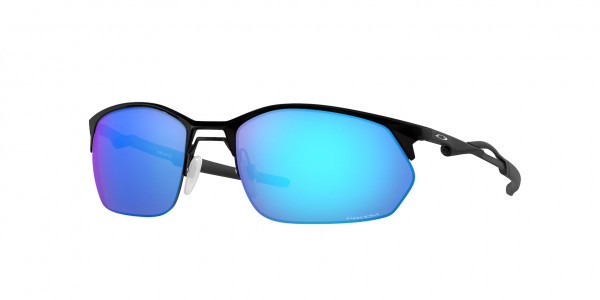 Oakley OO4145 WIRE TAP 2.0 Sunglasses, 414504 WIRE TAP 2.0 SATIN BLACK PRIZM (BLACK)