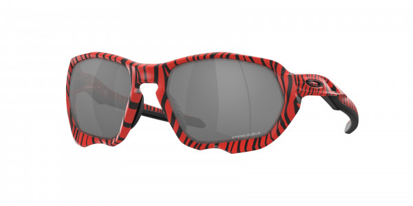 Oakley OO9019 PLAZMA Sunglasses, 901912 PLAZMA RED TIGER PRIZM BLACK (RED)