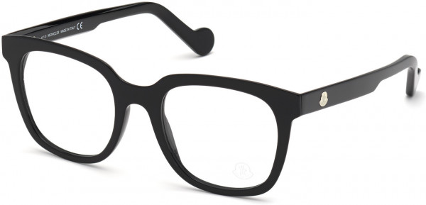 Moncler ML5098 Eyeglasses, 001 - Shiny Black