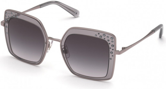 Swarovski SK0324-H Sunglasses, 20B - Grey/other / Gradient Smoke