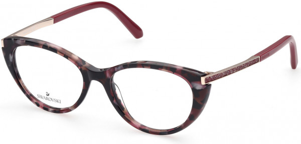 Swarovski SK5413 Eyeglasses, 055 - Coloured Havana