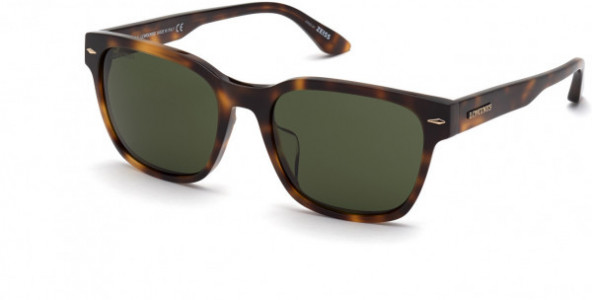 Longines LG0015-H Sunglasses, 52N - Dark Havana / Green