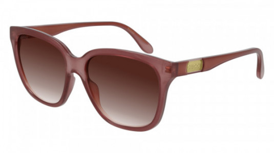 Gucci GG0790S Sunglasses, 004 - PINK with BROWN lenses