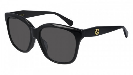Gucci GG0800SA Sunglasses, 001 - BLACK with GREY lenses