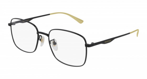 Gucci GG0869OA Eyeglasses, 001 - BLACK with TRANSPARENT lenses
