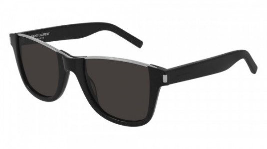Saint Laurent SL 51 CUT Sunglasses, 001 - BLACK with BLACK lenses