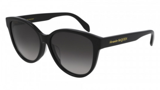 Alexander McQueen AM0303SK Sunglasses, 001 - BLACK with GREY lenses