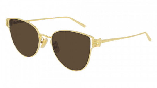 Boucheron BC0113S Sunglasses, 002 - GOLD with BROWN lenses