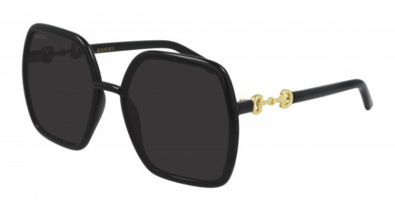 Gucci GG0890S Sunglasses, 001 - BLACK with GREY lenses