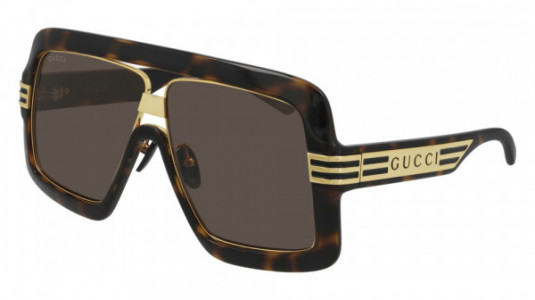 Gucci GG0900S Sunglasses, 002 - HAVANA with BROWN lenses
