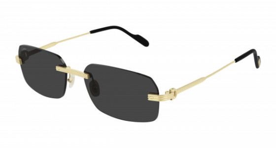 Cartier CT0271S Sunglasses, 001 - GOLD with GREY lenses