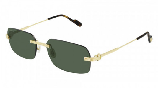 Cartier CT0271S Sunglasses, 002 - GOLD with GREEN lenses