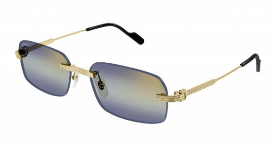 Cartier CT0271S Sunglasses, 006 - GOLD with VIOLET lenses