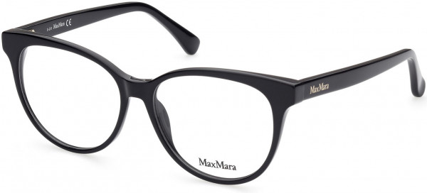 Max Mara MM5012 Eyeglasses, 001 - Shiny Black