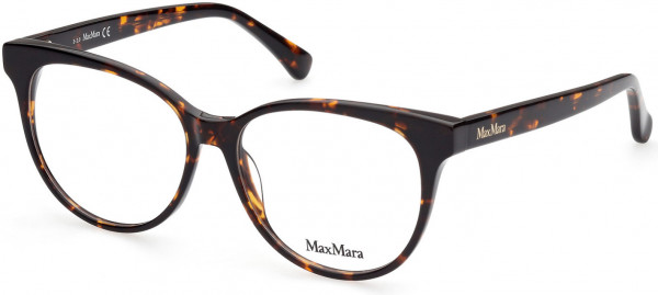 Max Mara MM5012 Eyeglasses, 52A - Shiny Dark Havana