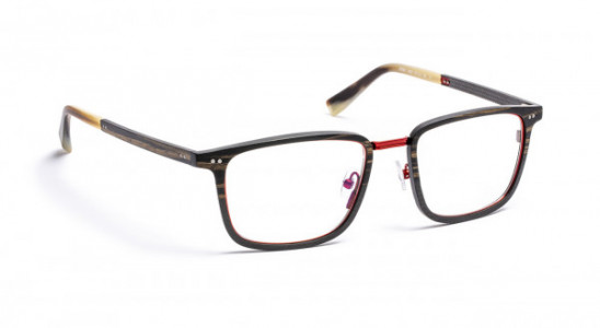 J.F. Rey JF2931 Eyeglasses, WOOD/CARBON/RED (9530)