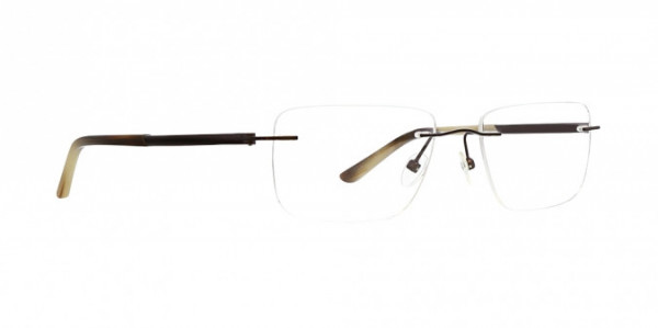 Totally Rimless TR 298 Command Eyeglasses, Brown