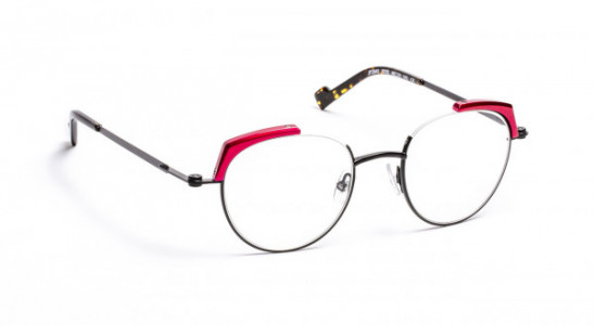 J.F. Rey JF2940 Eyeglasses, SATIN BLACK/BURGUNDY (0030)