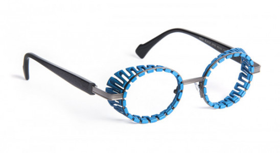 J.F. Rey NEWBLACK Eyeglasses, BLUE / RUTHENIUM (2705)