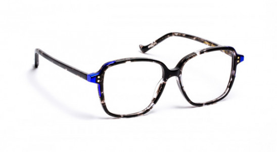 VOLTE FACE QWARTZ Eyeglasses, DEMI BLACK/BLUE (0150)