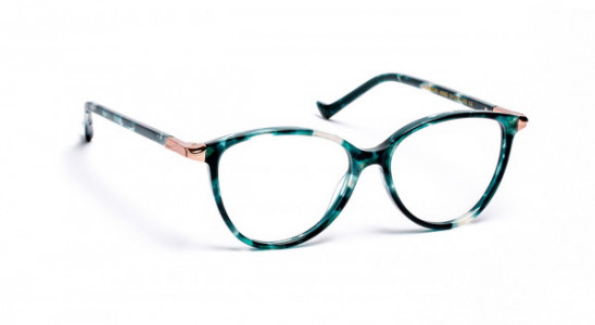 VOLTE FACE QUADRI Eyeglasses, DEMI GREEN/SATIN PINK GOLD (4050)